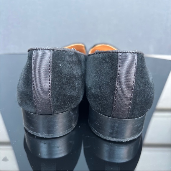 Tommy Hilfiger Loafer Flats Women Size 7 M Gold Crest Pointed Toe Low Heel - Picture 6 of 14